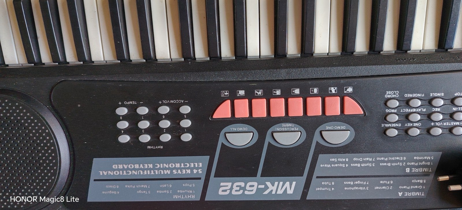MK-632 Elektronisch Keyboard - 54 Toetsen, Ophalen of Verzenden, Gebruikt, Overige aantallen, Overige merken