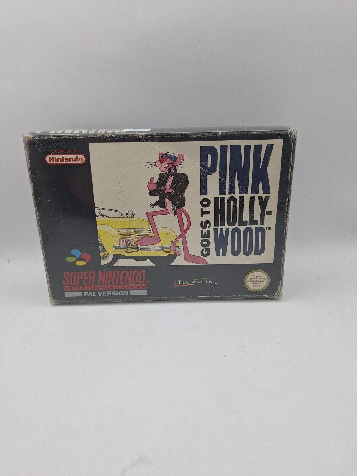 Pink Goes To Hollywood SNES Boxed, ., 1 speler, Ophalen of Verzenden, Zo goed als nieuw
