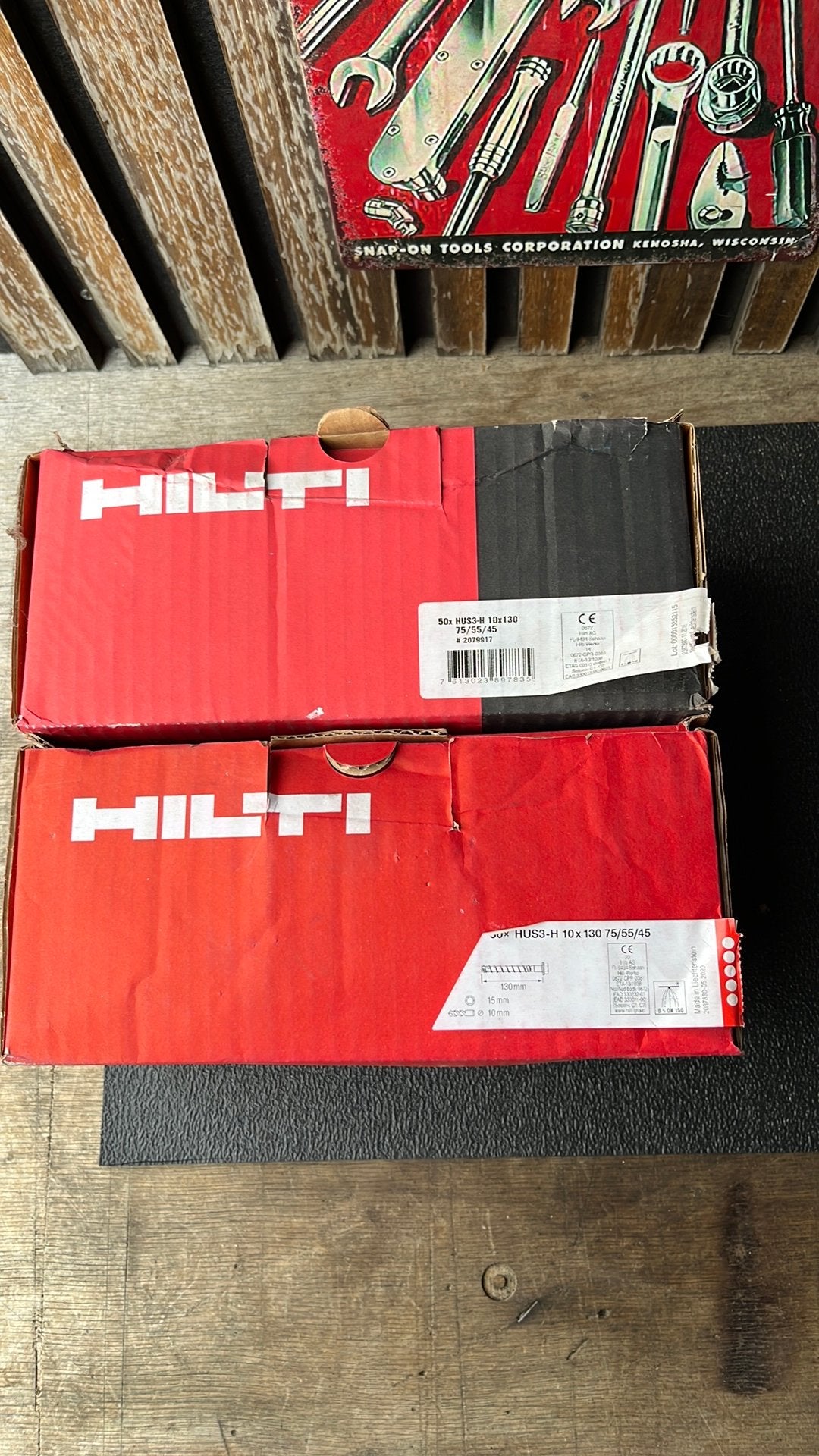 2 doos vol Hilti HUS3-H 10 x 130, Doe-het-zelf en Verbouw, Ophalen of Verzenden, Nieuw, 100 tot 250 mm, Schroeven
