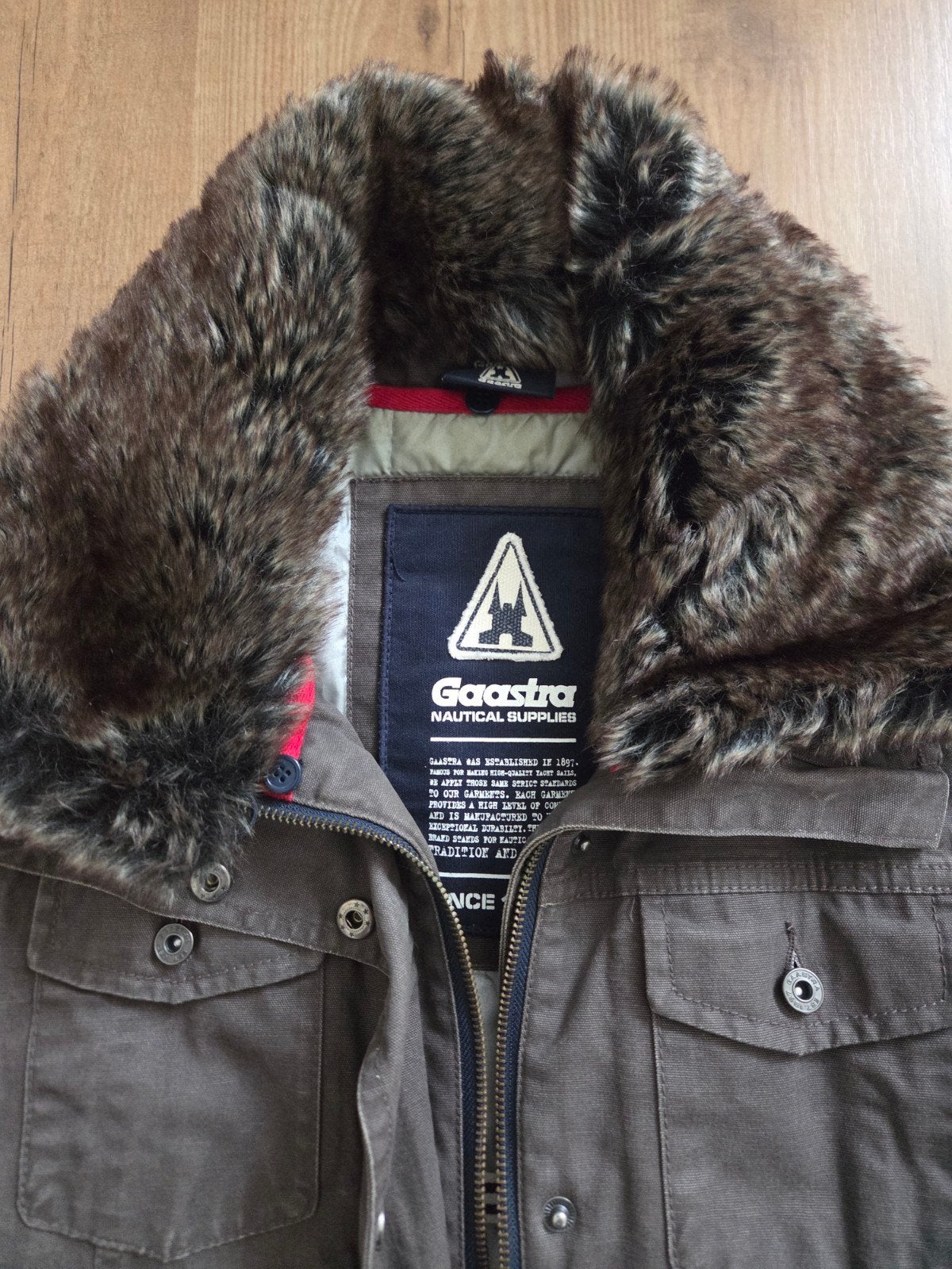 Gaastra dames winterjas bruin maat M, Gaastra, Bruin, Gedragen, Ophalen
