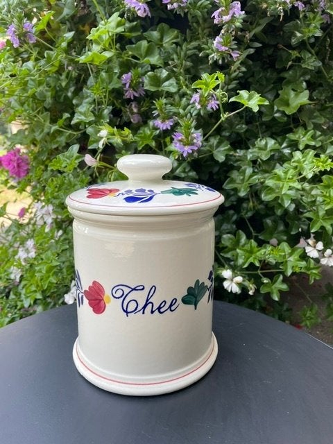 Boerenbont servies voorraadpot thee, Boch,  OPRUIMING, Ophalen of Verzenden, Zo goed als nieuw, Aardewerk, Overige typen