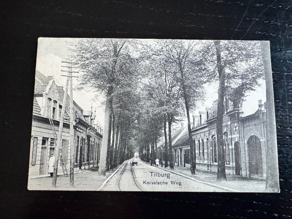 Tilburg Korvelscheweg 1909 tramspoor, Verzamelen, Verzenden, Voor 1920, Gelopen, Noord-Brabant