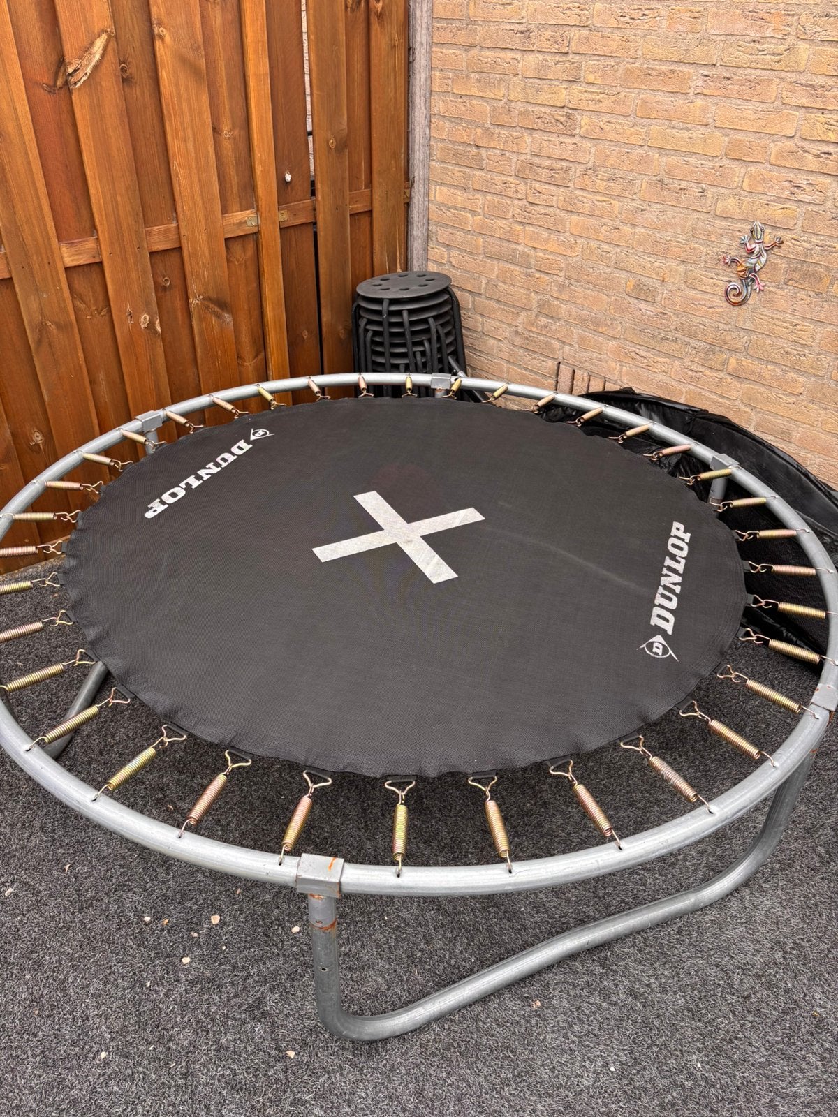 Dunlop Trampoline, Kinderen en Baby's, Speelgoed | Buiten | Trampolines, Ophalen, Gebruikt