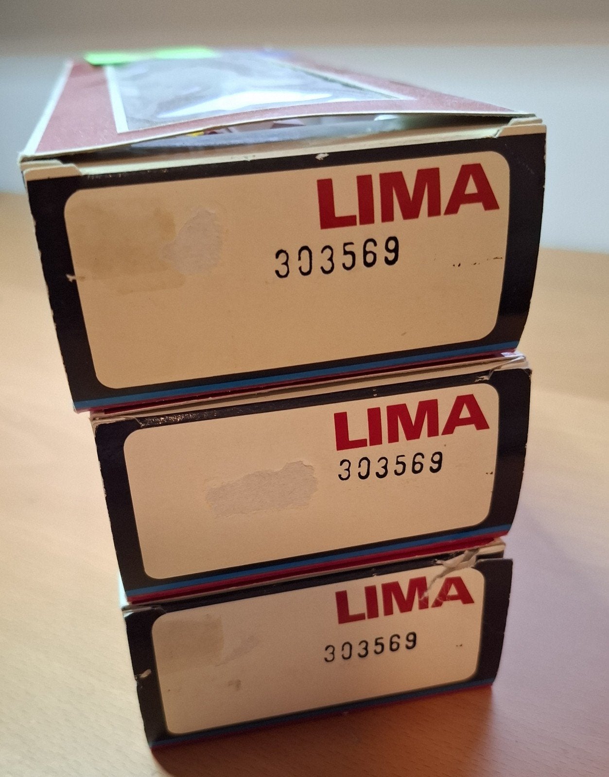 Set van 3 Lima 303569 wagons - Zo goed als nieuw, Gelijkstroom, Wagon, Ophalen of Verzenden, Zo goed als nieuw