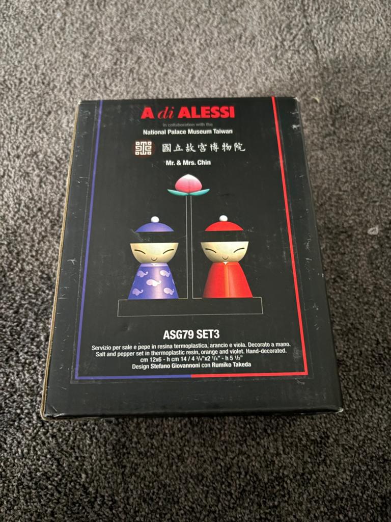 Alessi Mr. & Mrs. Chin Zout- en Peperstel - Nieuw in doos, Huis en Inrichting, Keuken | Keukenbenodigdheden, Overige typen, Kunststof