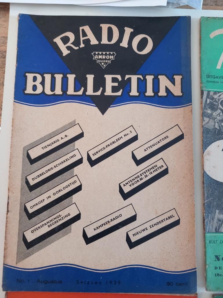 Gereserveerd Radio bulletin  tweede Wereldoorlog 12 stuks, Verzamelen, ., Ophalen of Verzenden, ., Nederland