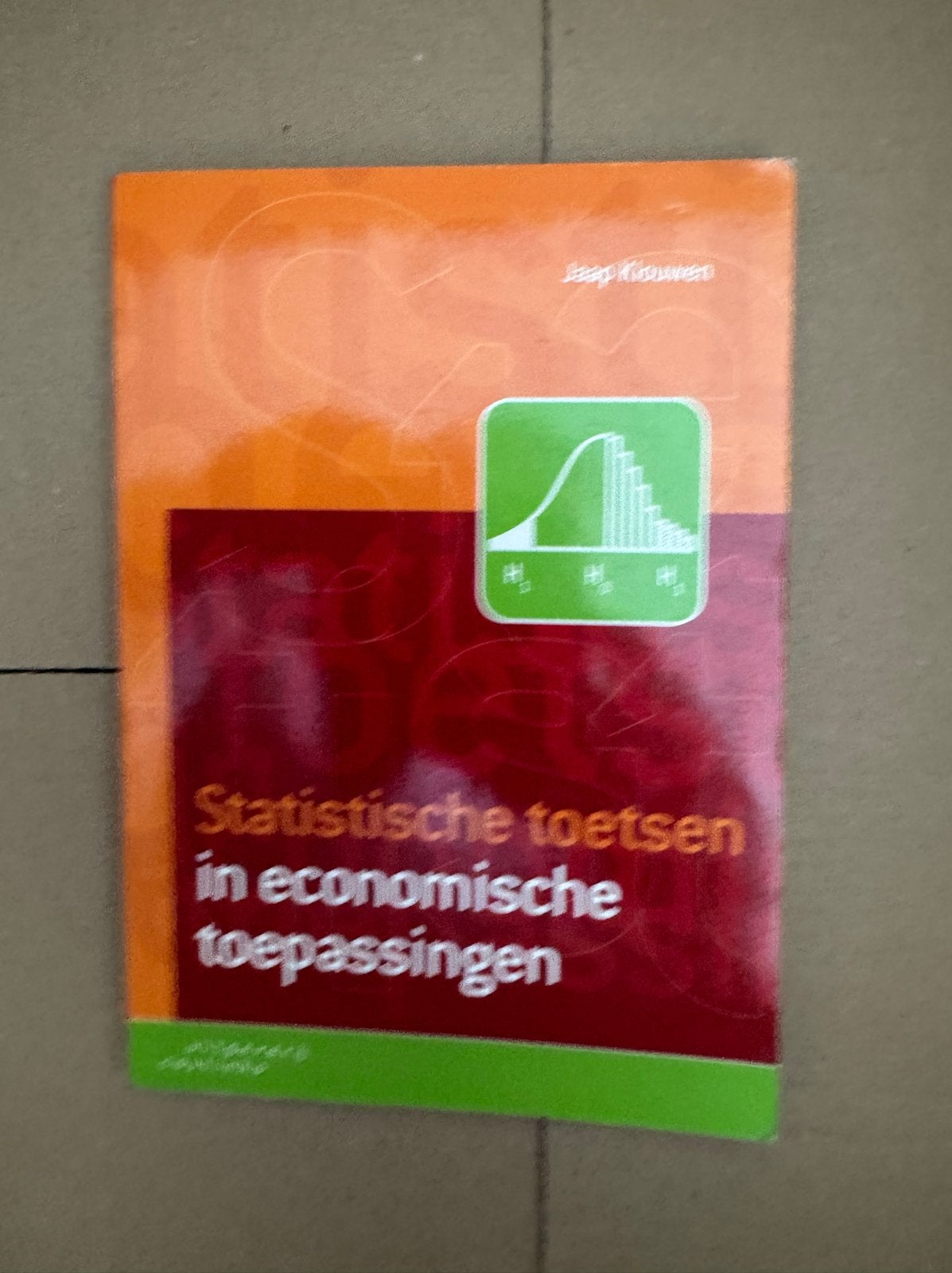 Statistische toetsen in economische toepassingen, Boeken, Ophalen of Verzenden, Gamma, Gelezen, HBO