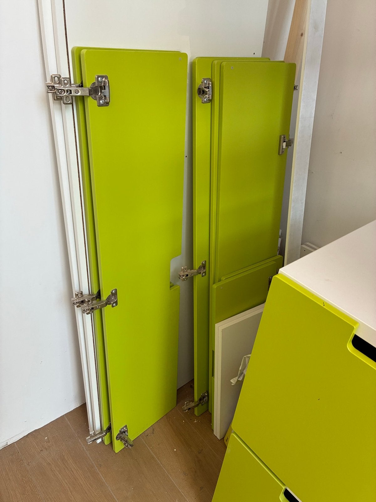 IKEA Stuva deuren - 6 grote, 2 kleine (groen), Huis en Inrichting, Ophalen, Gebruikt