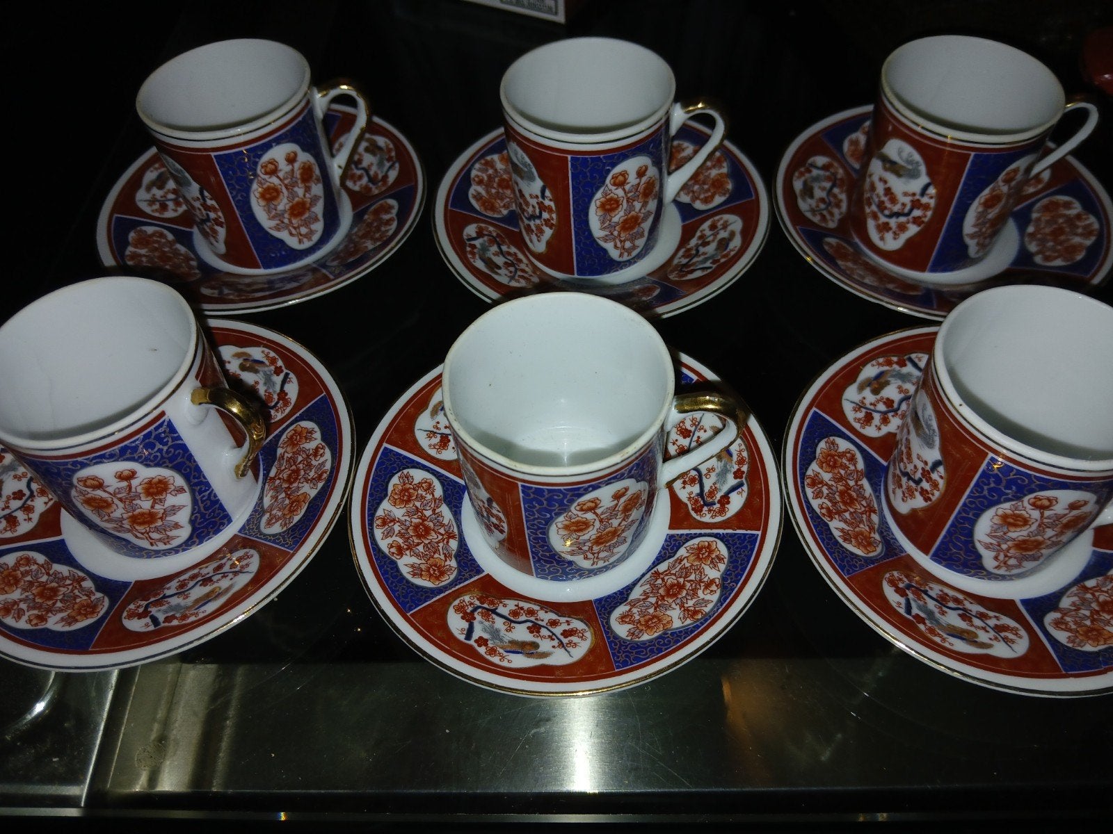 6 x Imari kop en schoteltjes, Antiek en Kunst, Ophalen of Verzenden