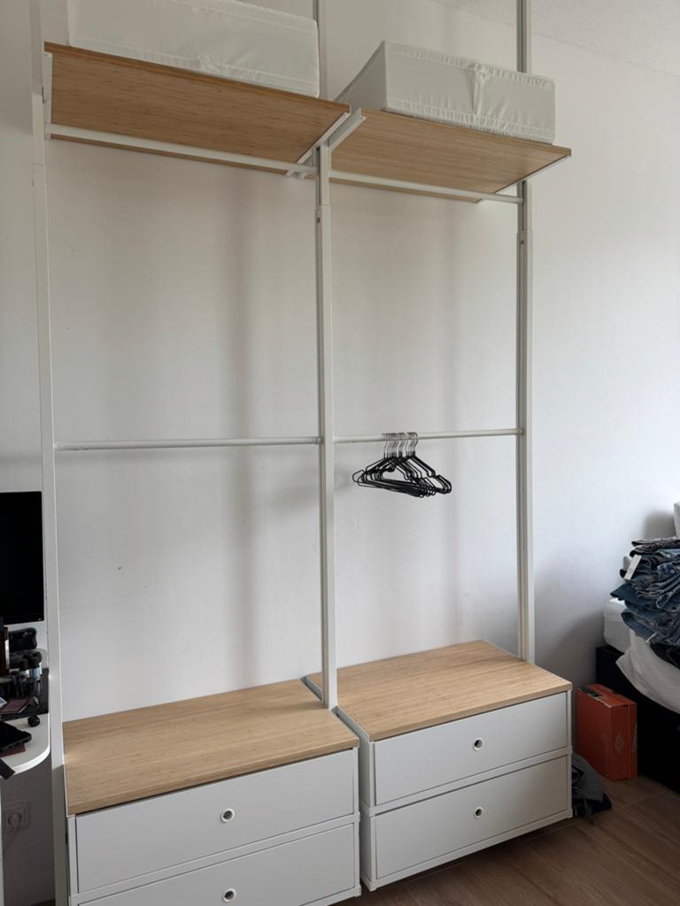 IKEA Elvarli modulaire kleding kast, Huis en Inrichting, Kasten | Kledingkasten, Ophalen, 200 cm of meer, 150 tot 200 cm, Zo goed als nieuw