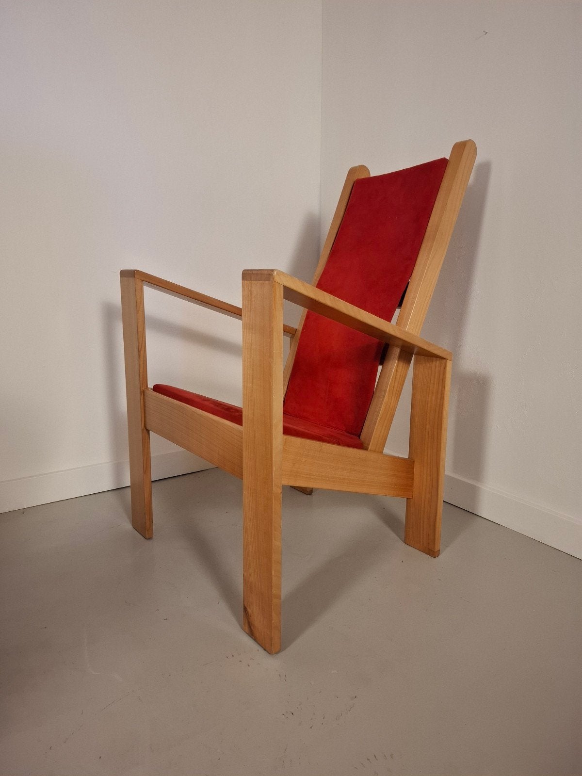 Vintage design fauteuil stoel Wim Mulder Sedes, Huis en Inrichting, Fauteuils, Ophalen of Verzenden, Hout, 50 tot 75 cm