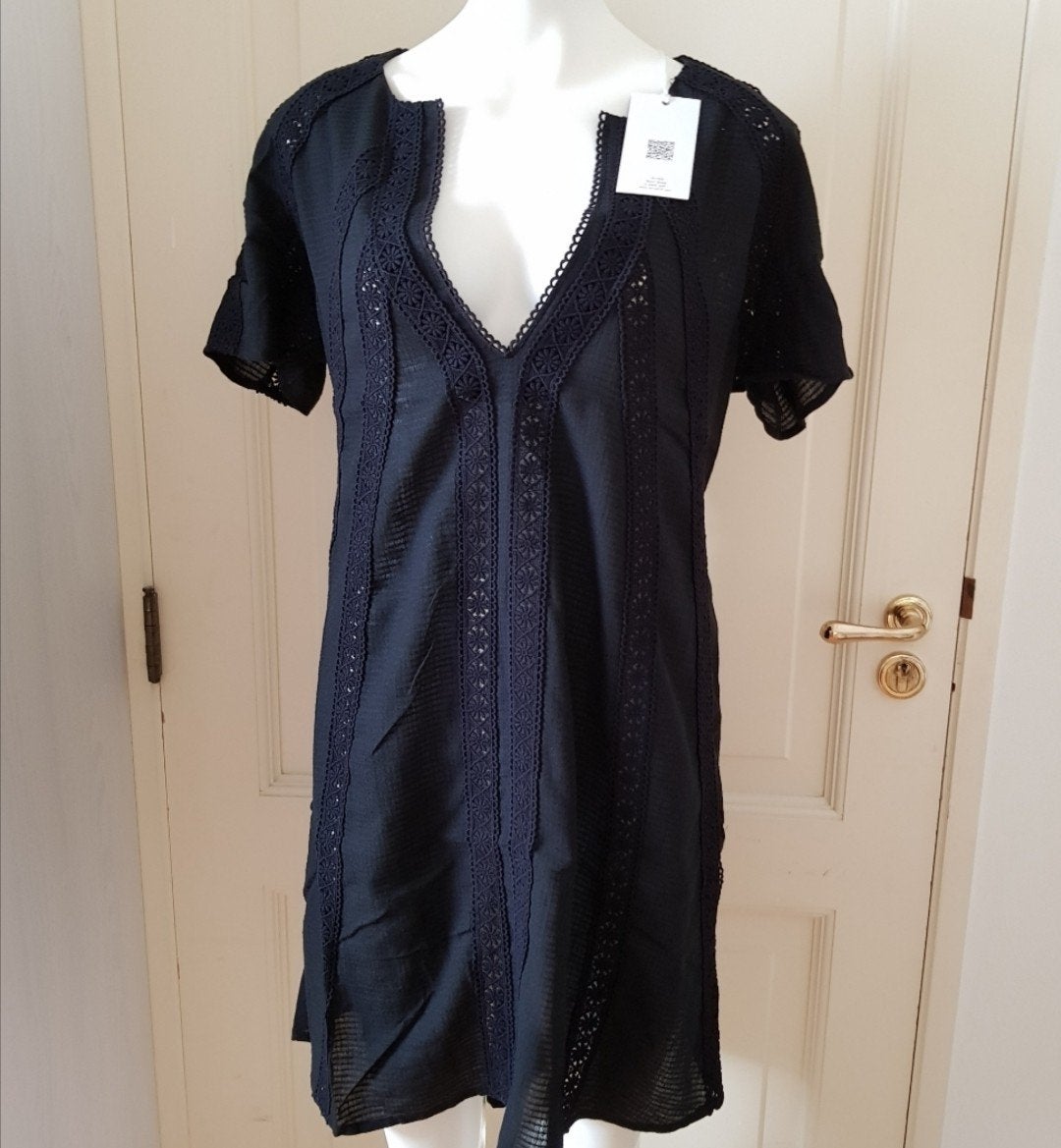 Nieuw jurkje nachthemd 36 S Proud24 zwart katoen black dress, Proud24, Ophalen of Verzenden, Nieuw, Maat 36 (S)