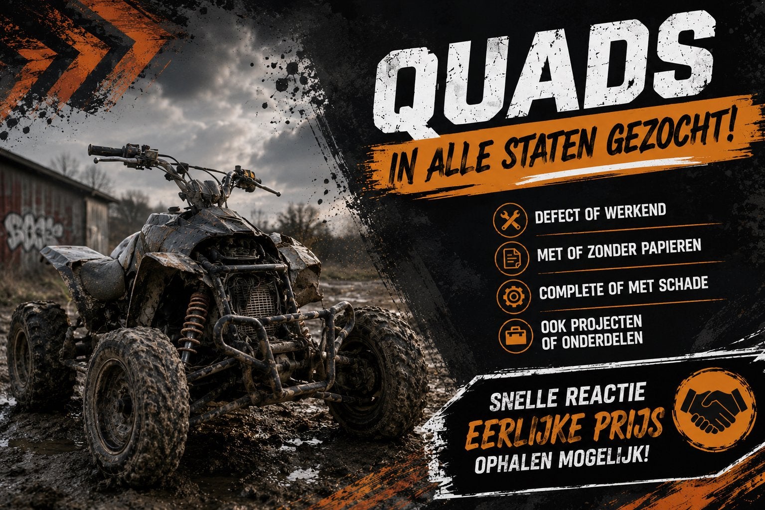 Quads gezocht in alle staten!, Ophalen