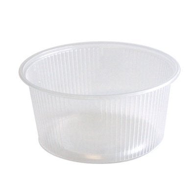 Plastic bakjes 200 ml, PP Ø 10,1 x 4,3 cm transparant, Ophalen, Nieuw