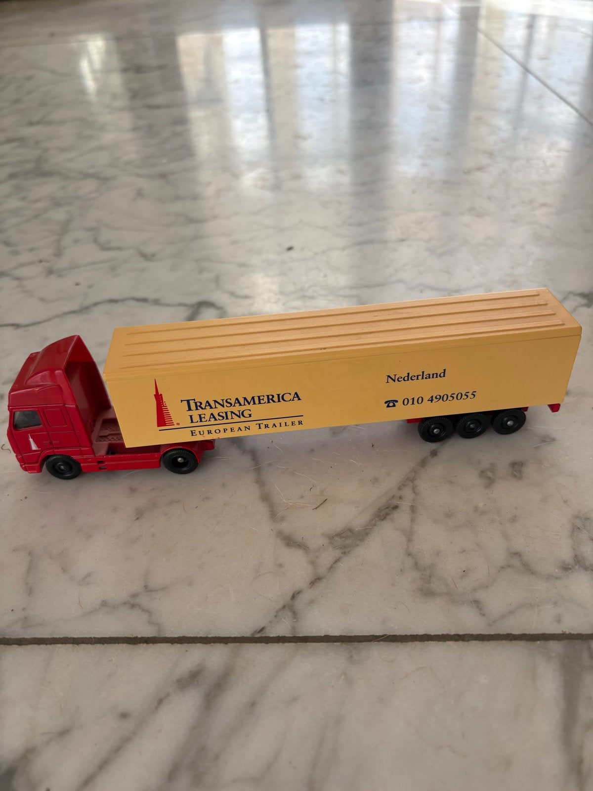 Miniatuur vrachtwagen 'Transamerica Leasing' model, Ophalen, Gebruikt