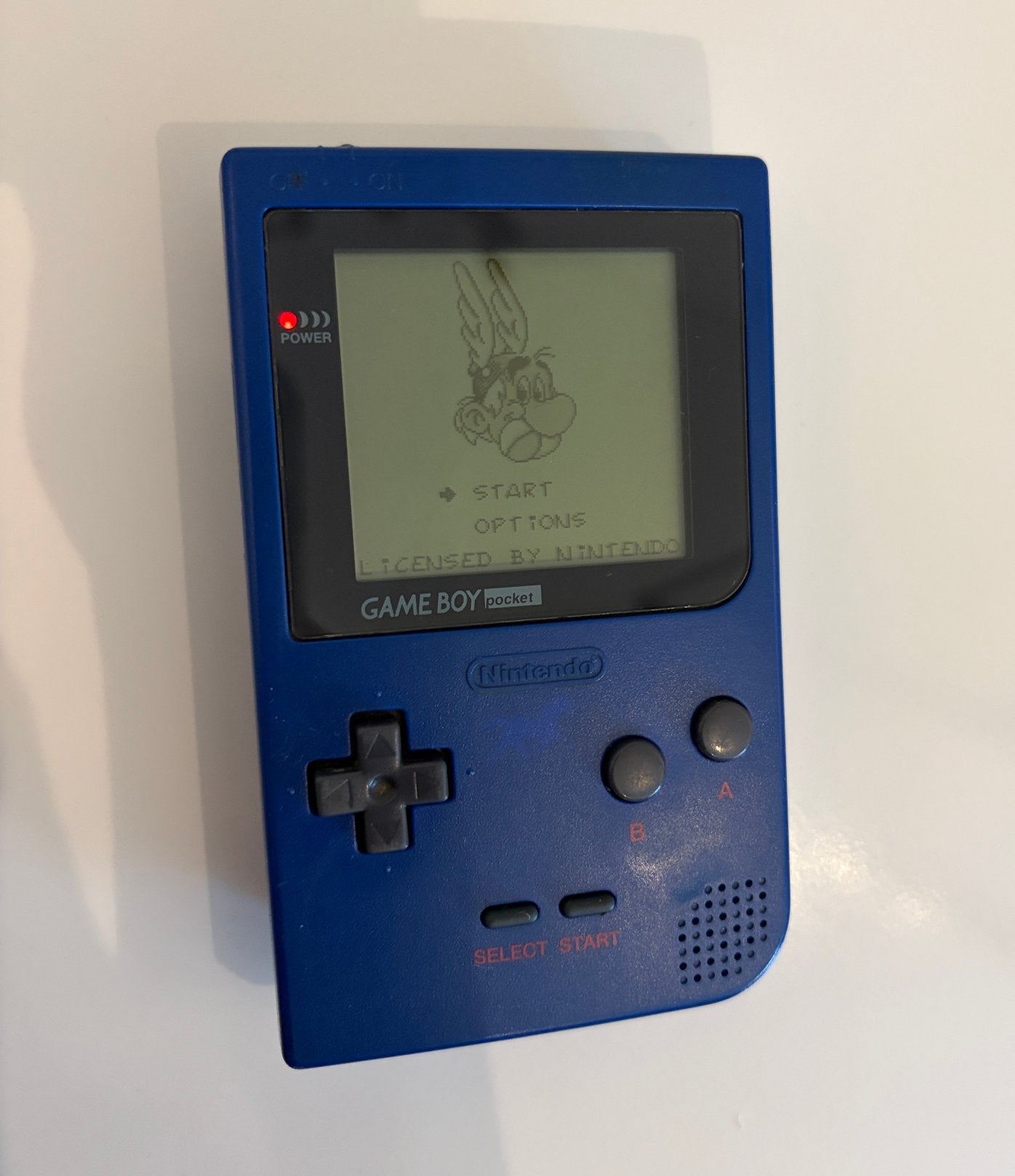 Blauwe gameboy pocket met 2 spellen, Spelcomputers en Games, Ophalen of Verzenden, Gebruikt, Game Boy Pocket