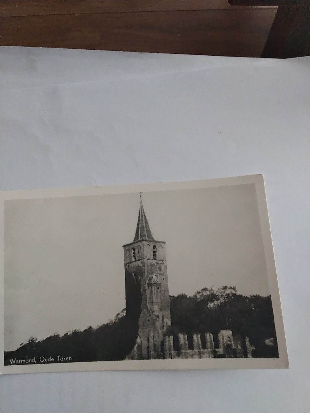 Oude Ansichtkaart Warmond, Oude Toren - 1954, Ophalen of Verzenden, Voor 1920, Gelopen, Zuid-Holland