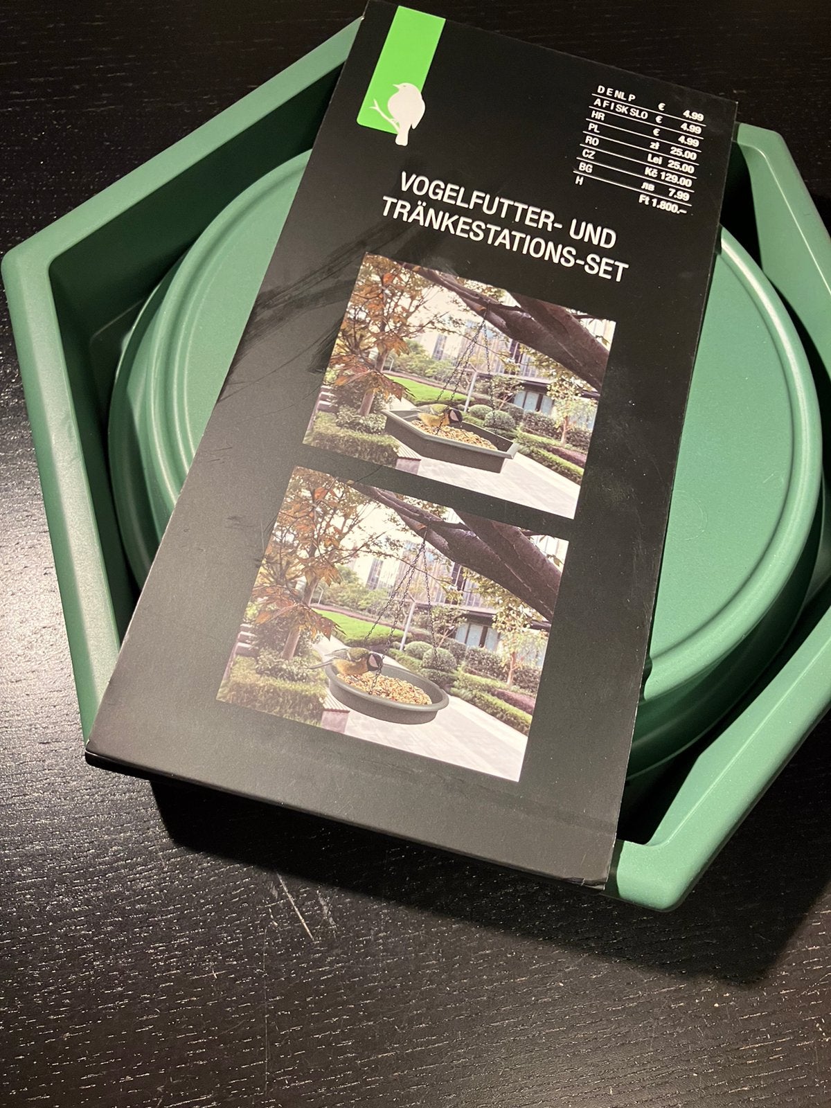 Nieuw=vogelvoederschaal hangende schaal kunstof=tuin, Tuin en Terras, Ophalen of Verzenden, Nieuw