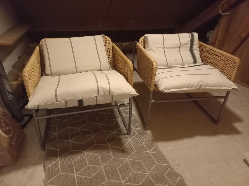 2 IKEA/Piet Hein Eek design fauteuils, Huis en Inrichting, Ophalen, Design, 75 tot 100 cm, Zo goed als nieuw