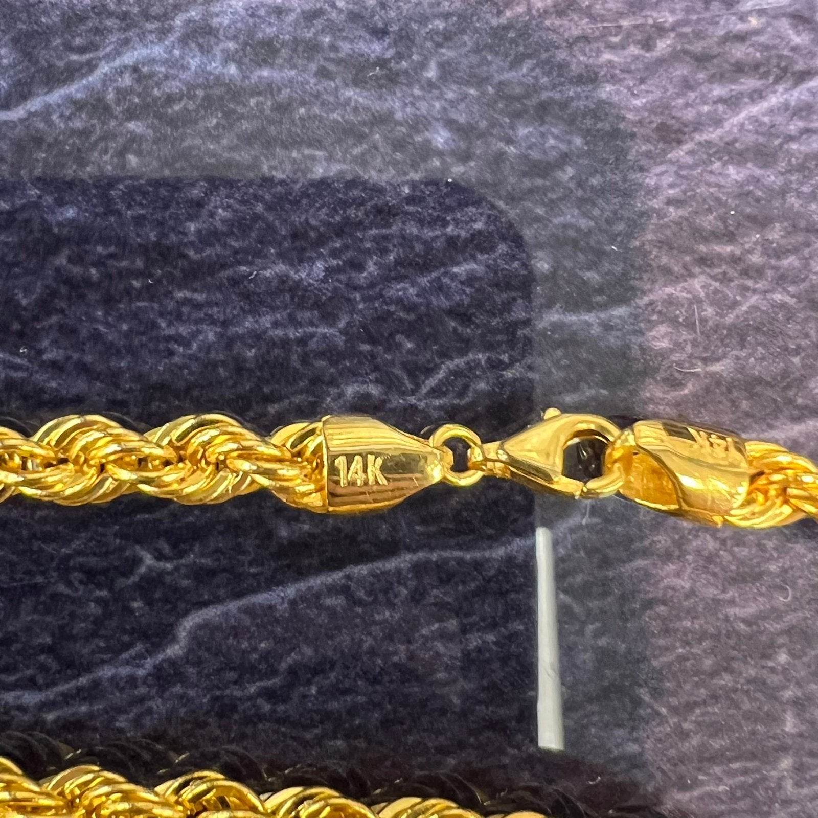 14k gouden ketting rope chain schakel 65 cm, Sieraden, Tassen en Uiterlijk, Kettingen, Ophalen of Verzenden, Nieuw, Goud