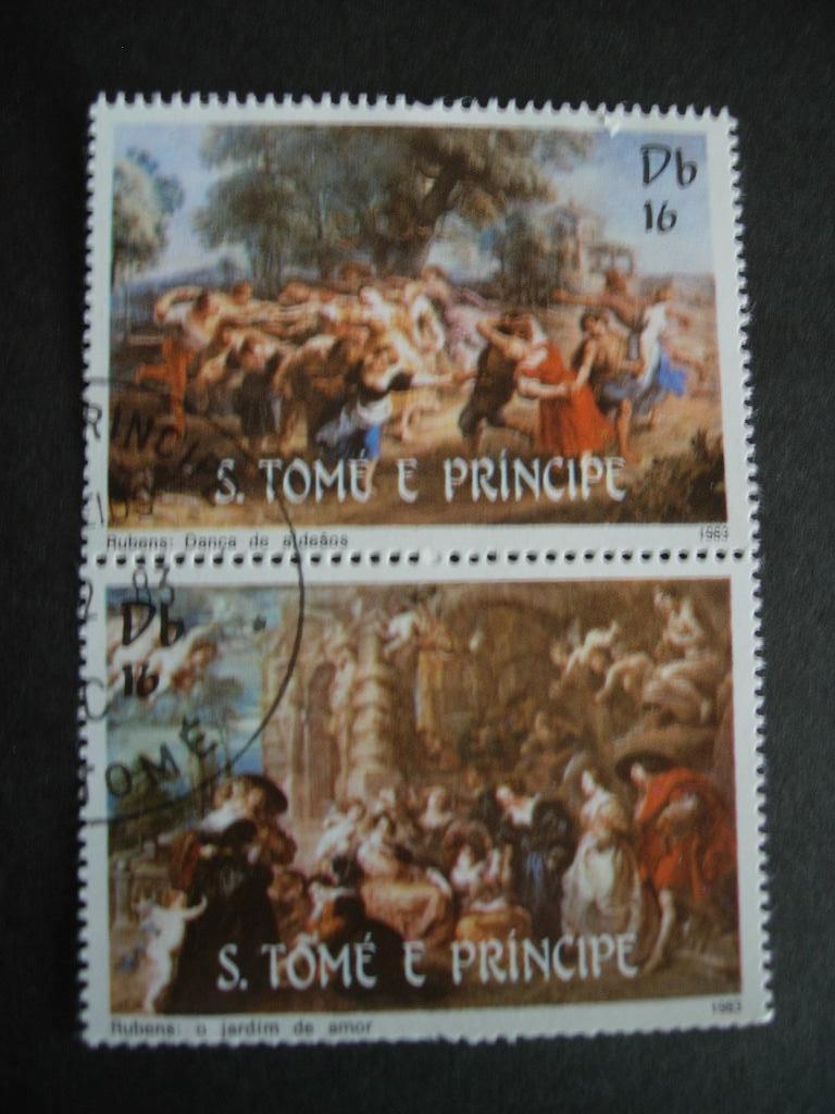 Sao Tomé en Principe 1983 PP Rubens schilderijen, Postzegels en Munten, Verzenden, Overige landen, Gestempeld
