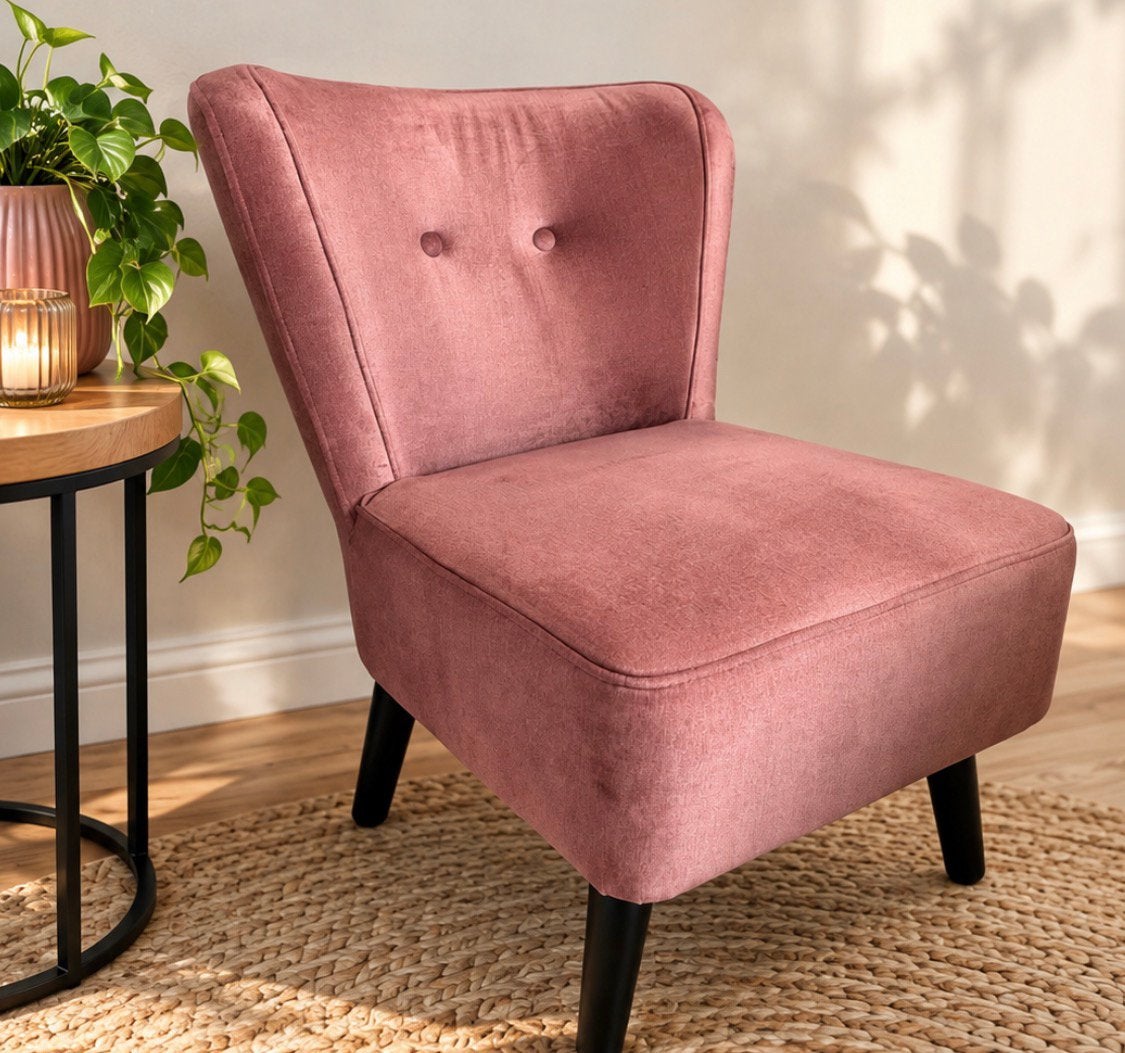 Roze Fauteuil – zeer nette staat, Ophalen, Zo goed als nieuw, Minder dan 75 cm, 50 tot 75 cm
