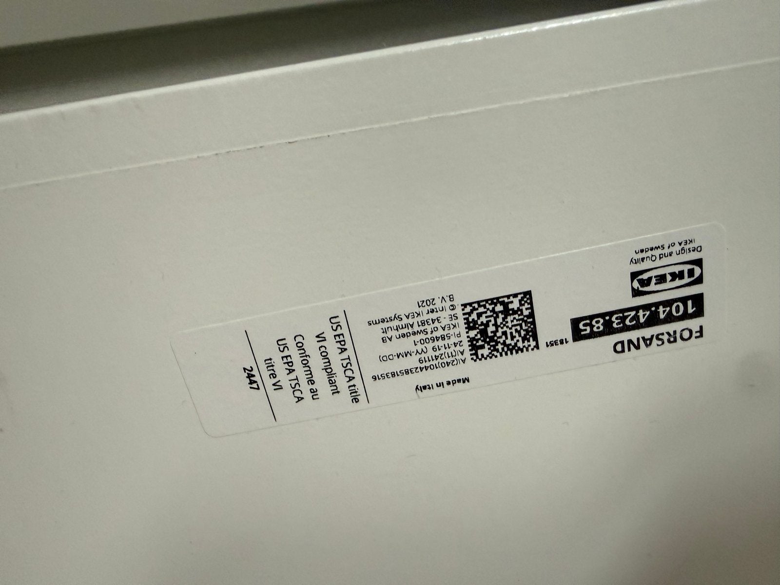 IKEA Pax Forsand deur wit 1x 50x229 cm, Ophalen, Overige materialen, Minder dan 50 cm, 200 cm of meer