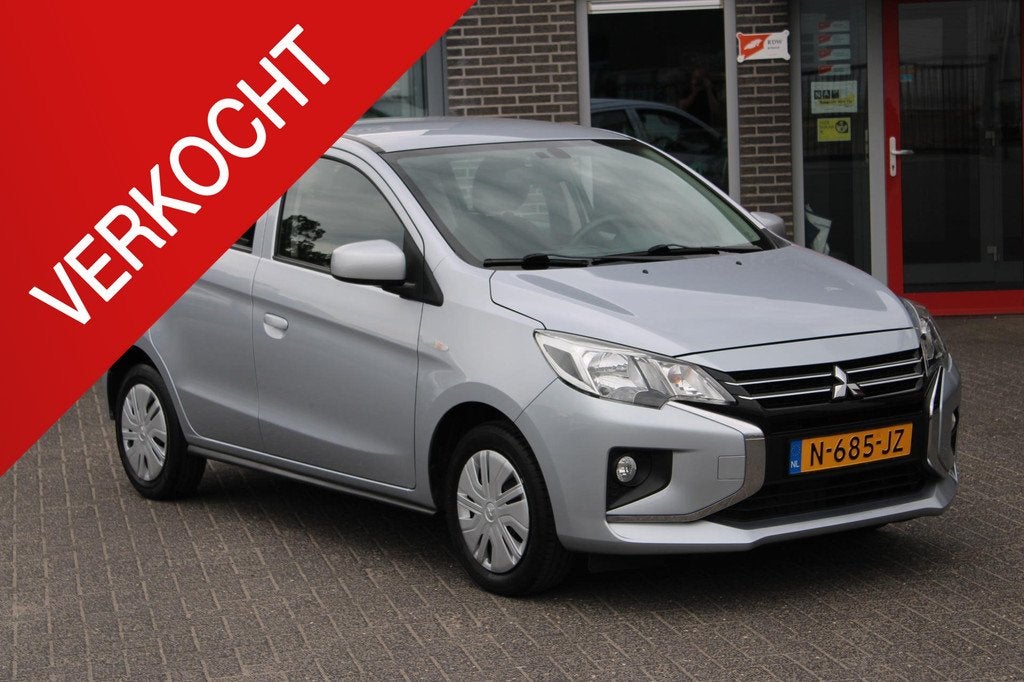 Mitsubishi Space Star 1.2 Cool+ Airco/AppleAndroid, Auto's, Mitsubishi, Voorwielaandrijving, Stof, Gebruikt, 850 kg