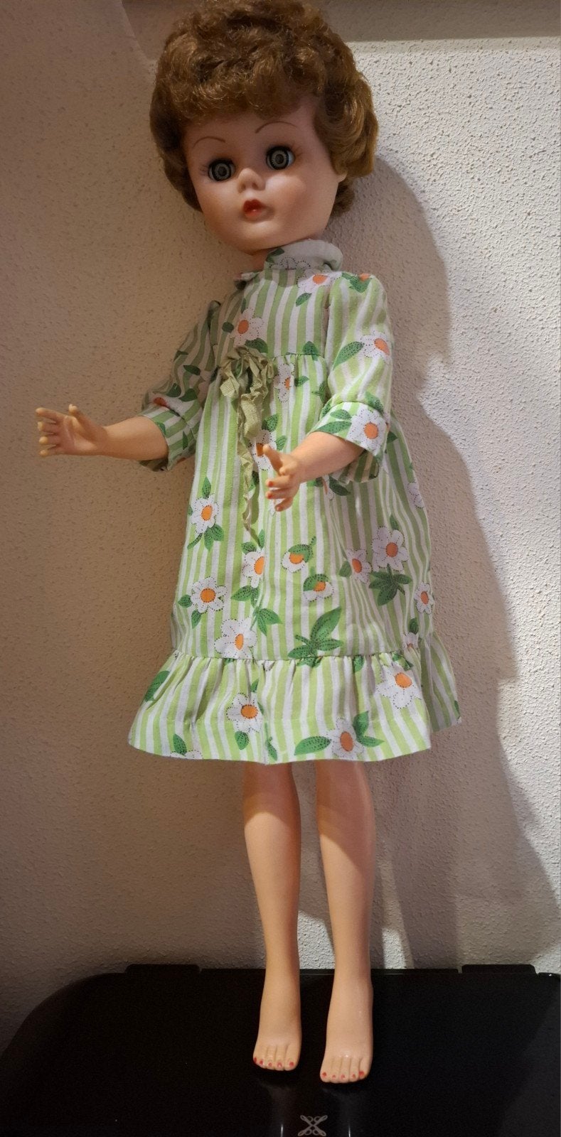Vintage  Allied Grand modepop(60 cm) jaren 60 (Mal 157), Verzamelen, Ophalen of Verzenden, Fashion Doll