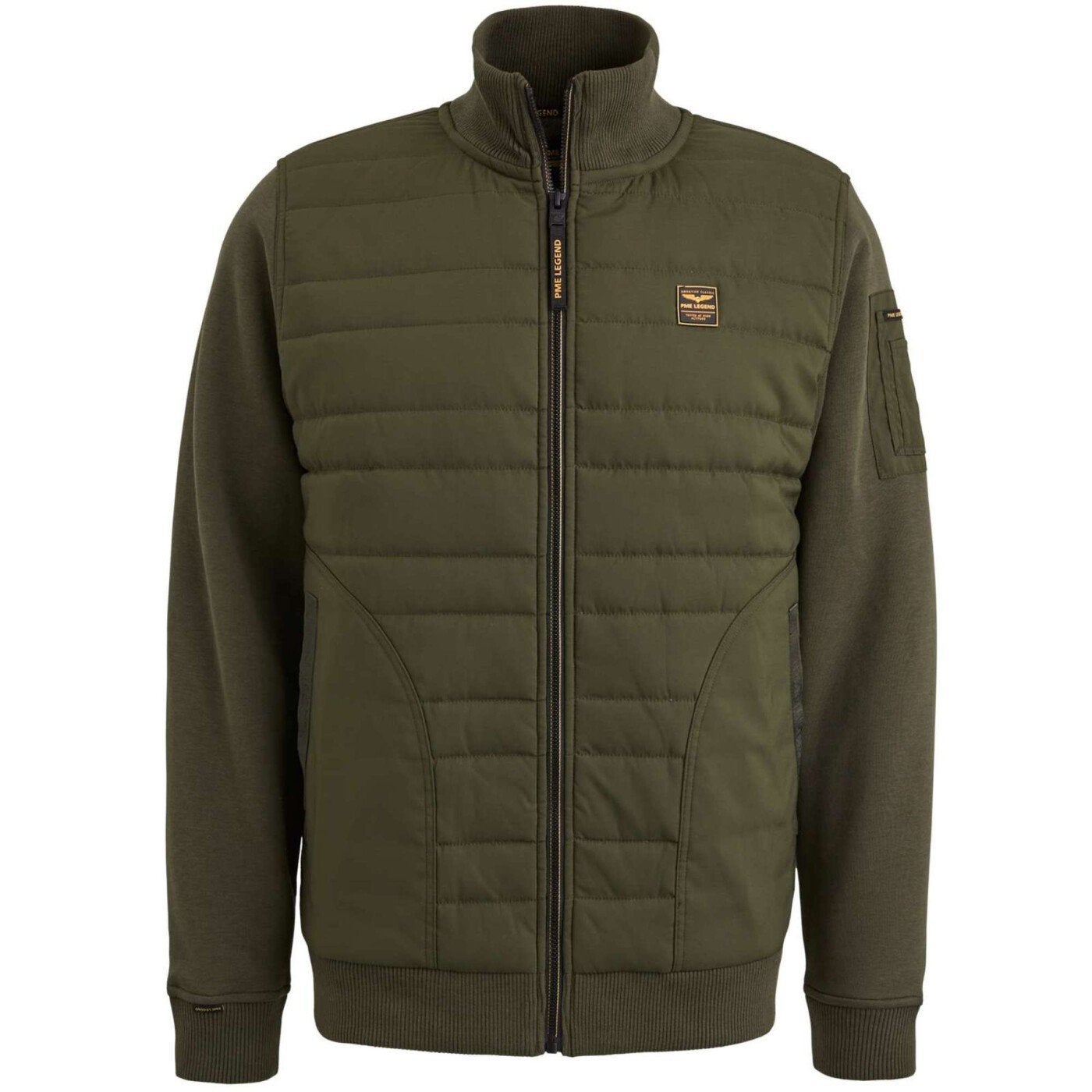 PME Legend Hybrid Sweat Rosin Zip Jacket xxl, Kleding | Heren, Ophalen of Verzenden, Zo goed als nieuw, Groen, PME Legend