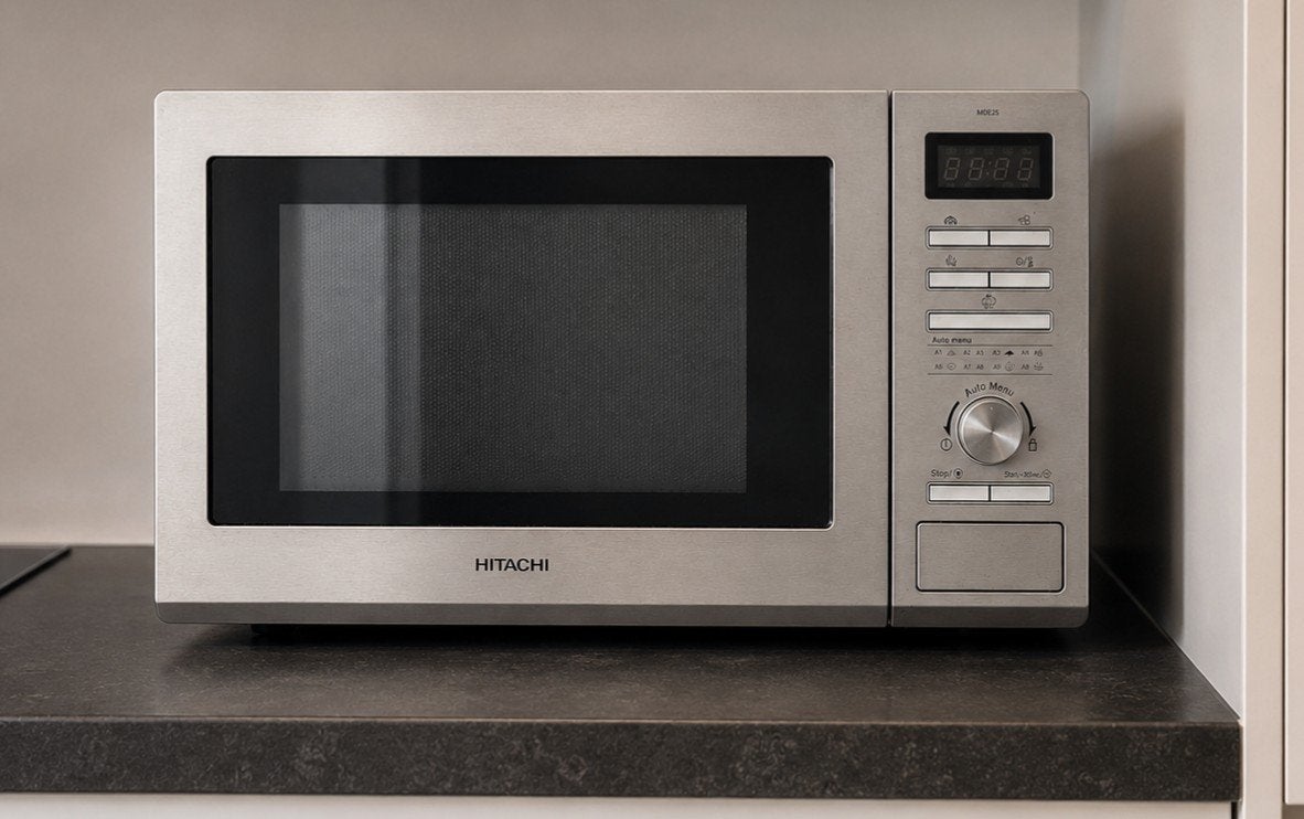 Hitachi Magnetron - Zilverkleurig, Vrijstaand, Witgoed en Apparatuur, Ophalen, Zo goed als nieuw