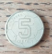 5,- Gulden munt EK 2000, Ophalen of Verzenden, Koningin Beatrix, 5 gulden, Losse munt