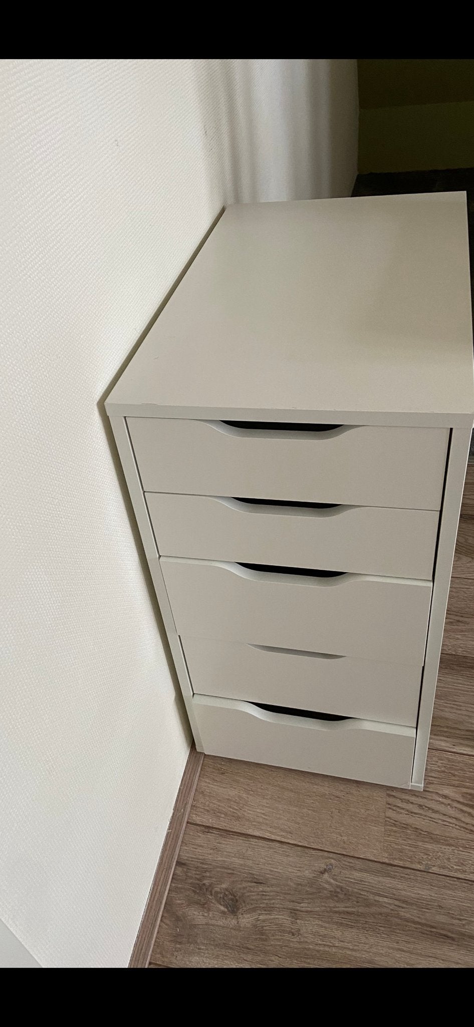 IKEA Alex ladeblok met 5 lades - Wit, Huis en Inrichting, Kasten | Ladekasten, Overige materialen, Minder dan 50 cm, Gebruikt