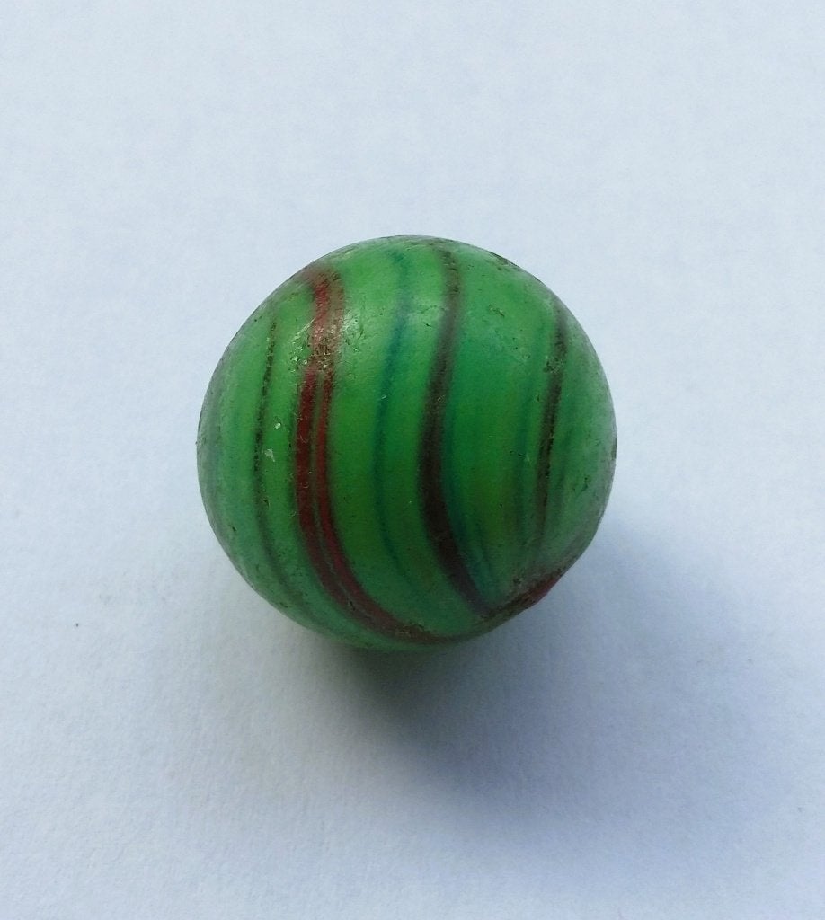 Omstreeks 1850 - 1900 Bodemvondst Glazen Knikker, Antiek en Kunst, Ophalen of Verzenden