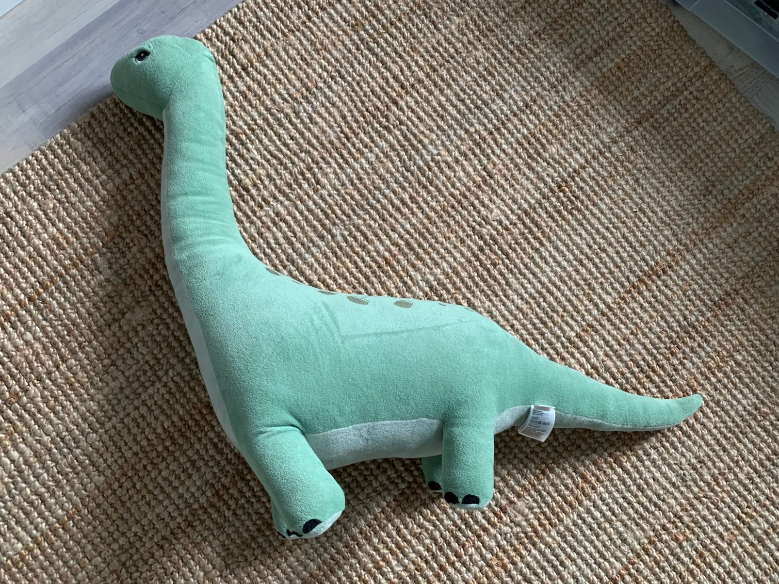 Grote dino knuffel 70x70cm, Ophalen of Verzenden, Zo goed als nieuw, Overige typen