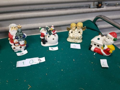 109 ] kerst waxine houders keramisch, Diversen, Kerst, Ophalen of Verzenden, 'T Olde Gre-j, Info@toldegrej.nl, Endepoelstraat 20f Didam