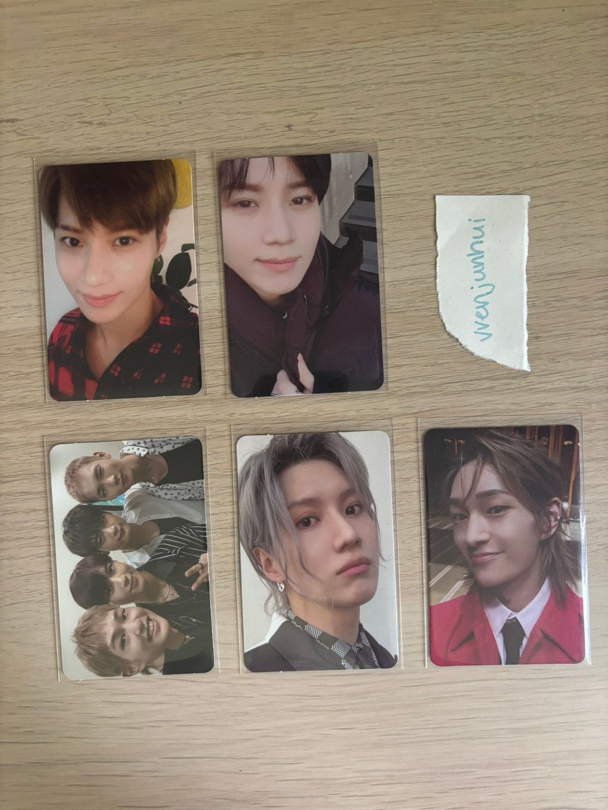 Shinee taemin onew key minho photocards, Ophalen of Verzenden, Zo goed als nieuw, Foto of Kaart