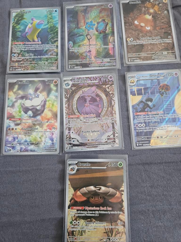 Diverse Pokémon Kaarten Collectie - Full Art & Holo, Ophalen of Verzenden, Zo goed als nieuw, Meerdere kaarten, Foil