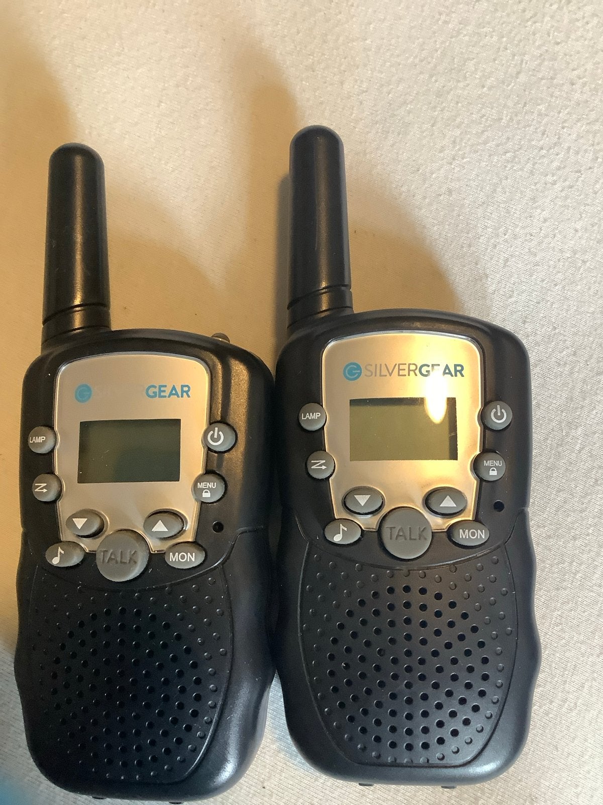 Silvergear en Gear Walkie Talkies - Set van 2, Ophalen, Gebruikt, 2 to 5 km, Portofoon of Walkie-talkie
