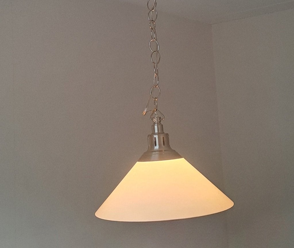 Hanglampen 2 stuks, Huis en Inrichting, Lampen | Hanglampen, Ophalen, Nieuw, Glas, E27 (groot)