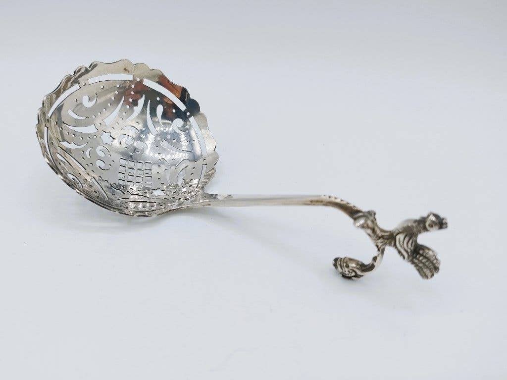 Zilveren strooilepel, J. van de Dussen, Schoonhoven, 1919, Verzenden, Zilver