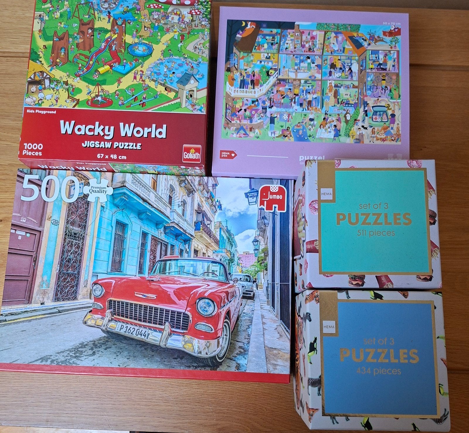 Diverse puzzels, Ophalen of Verzenden, 500 t/m 1500 stukjes, Zo goed als nieuw