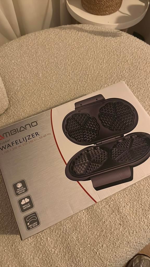 Ambiano dubbel wafelijzer, Ophalen of Verzenden, Zo goed als nieuw