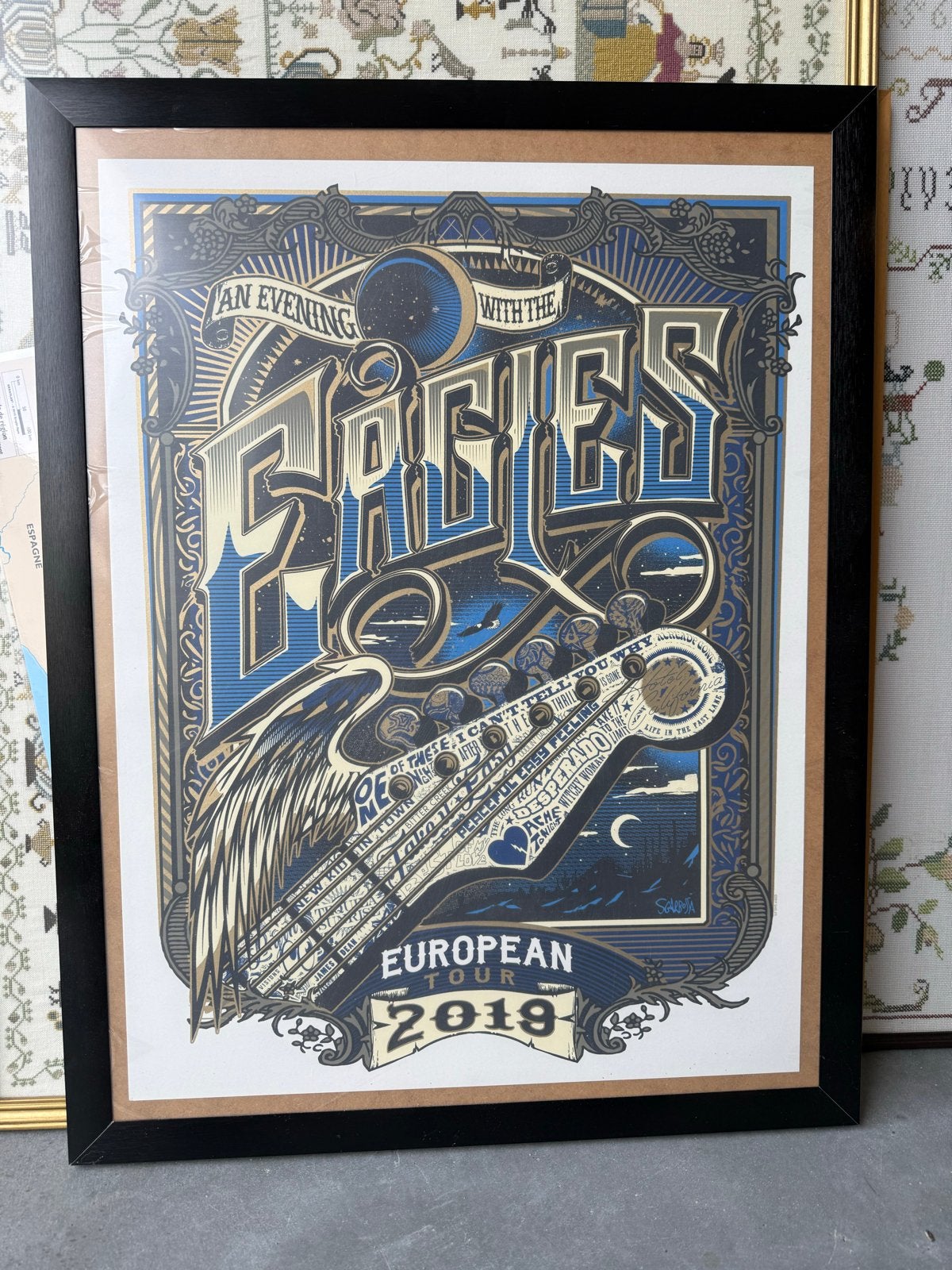 The Eagles European Tour 2019 ingelijste poster, Ophalen, 50 – 75, Minder dan 50 cm, Zo goed als nieuw