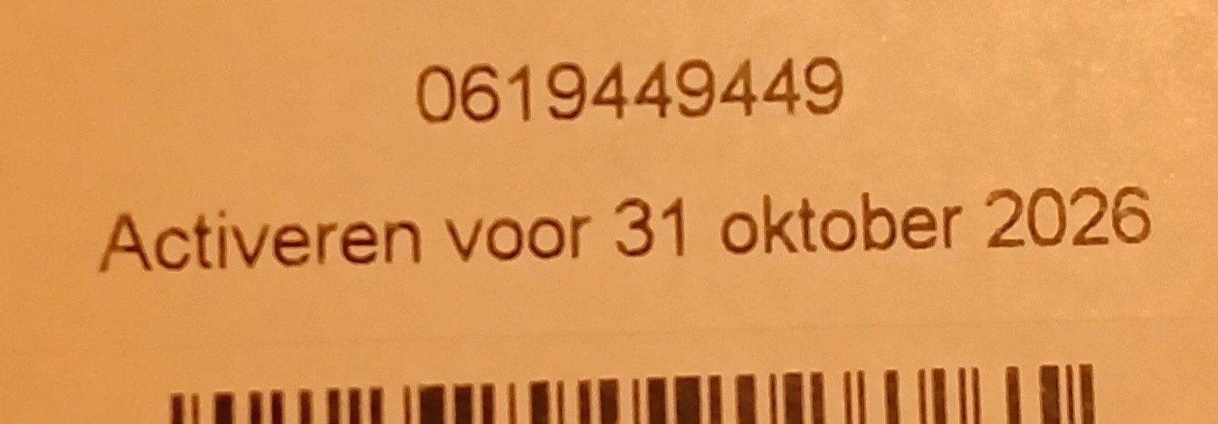 MOOI NUMMER LEBARA PREPAID 06-19-449-449, Ophalen of Verzenden, Nieuw, KPN, Simkaart