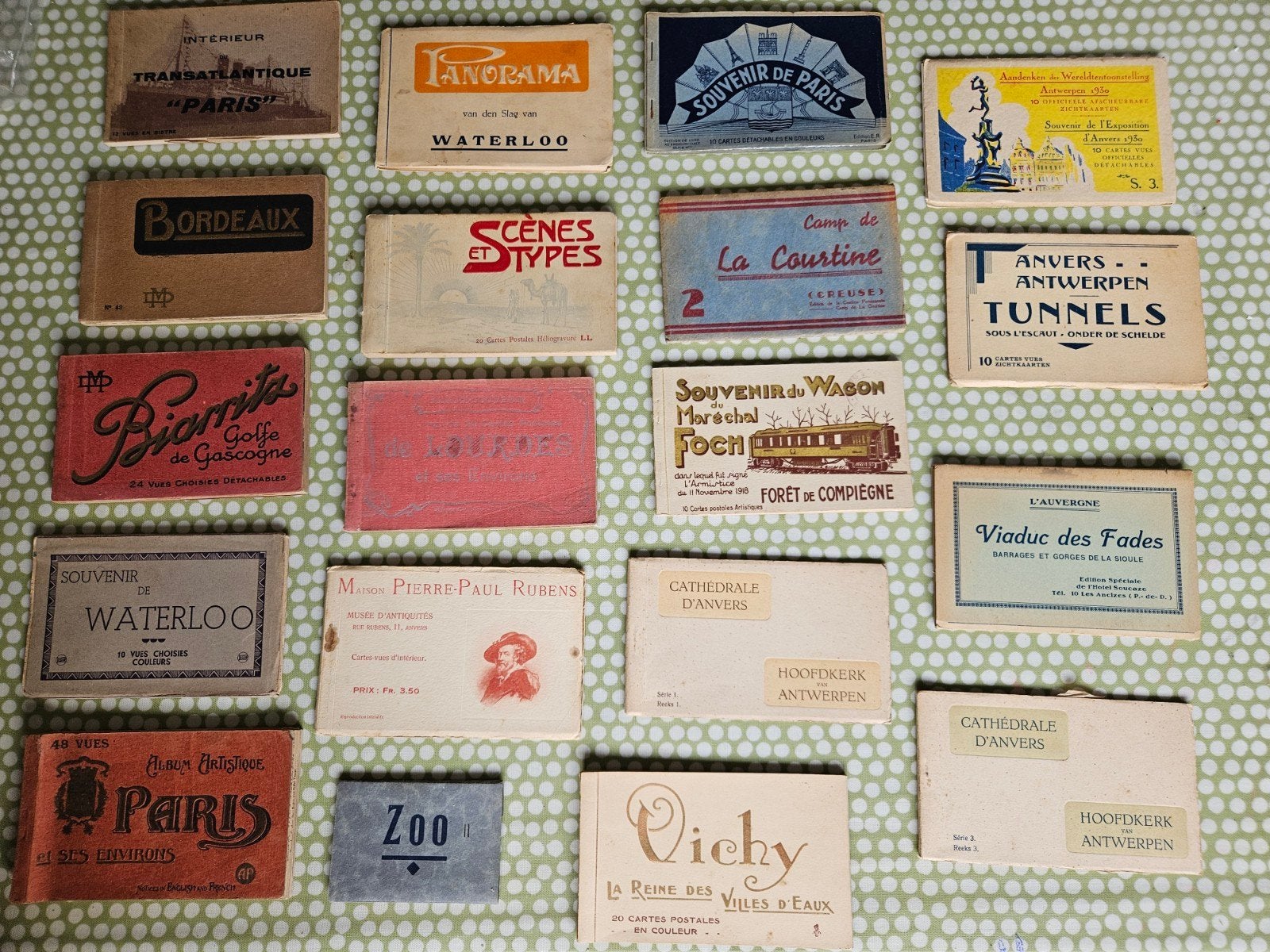 Collectie van 19 antieke ansichtkaartenboekjes, Ophalen of Verzenden, Voor 1920, Gelopen, Noord-Holland