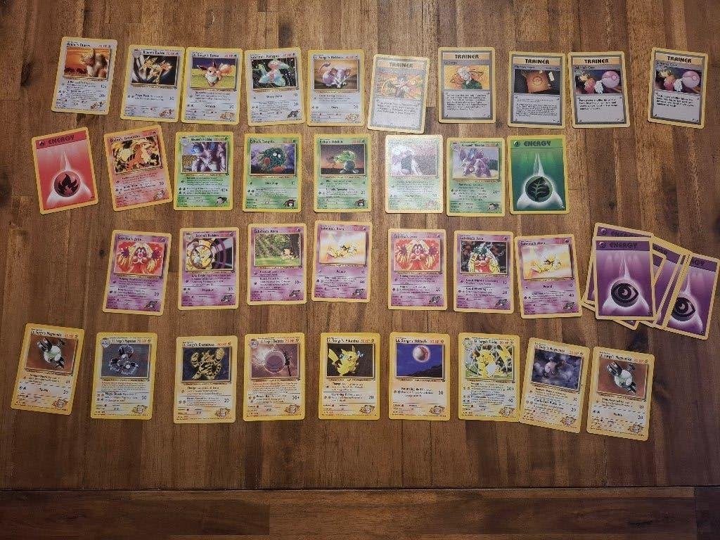 Pokemon Cards - Gym Heroes + Gym Challenge, Ophalen of Verzenden, Zo goed als nieuw, Meerdere kaarten