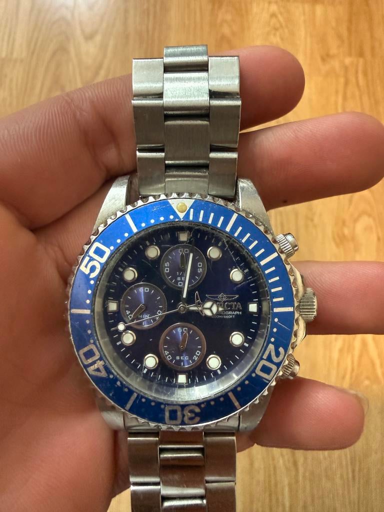 Kapotte Invicta horloge, Gebruikt, Polshorloge, Ophalen, Overige merken
