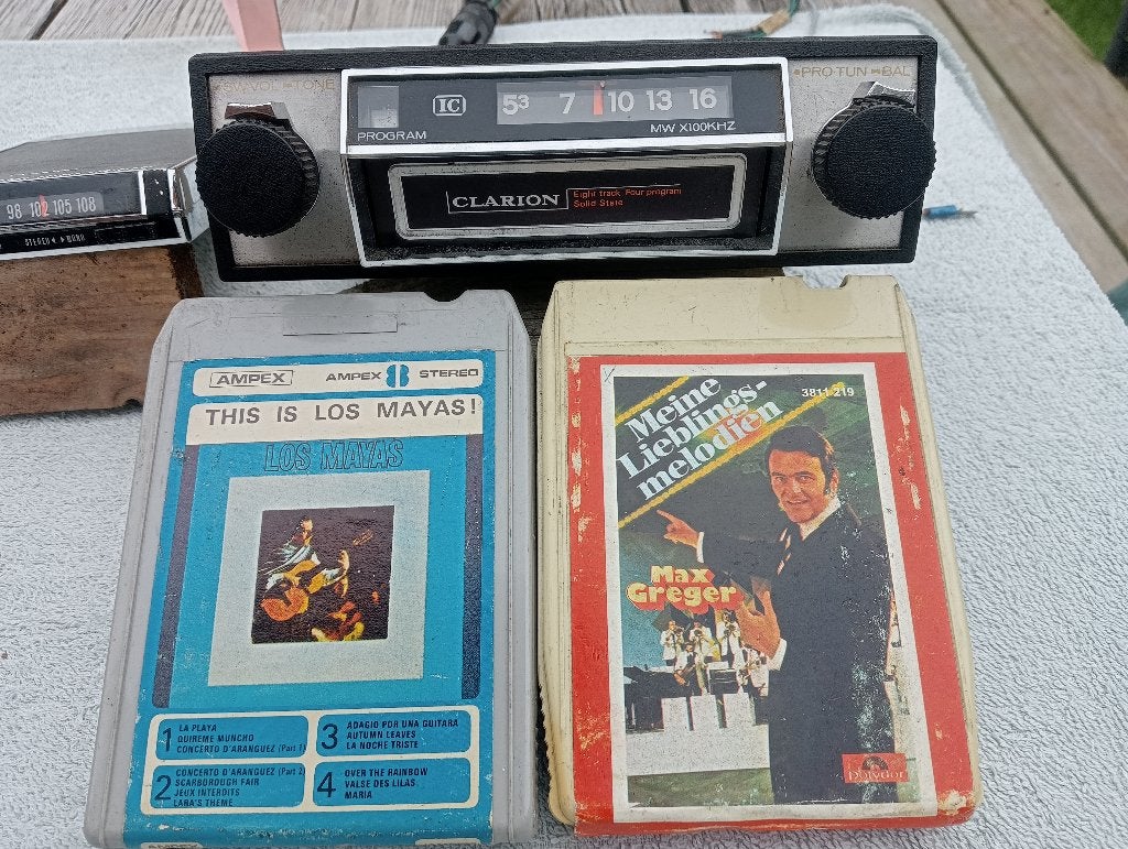 ***Oldtimer auto radio 8-track.***, Ophalen of Verzenden, Gebruikt