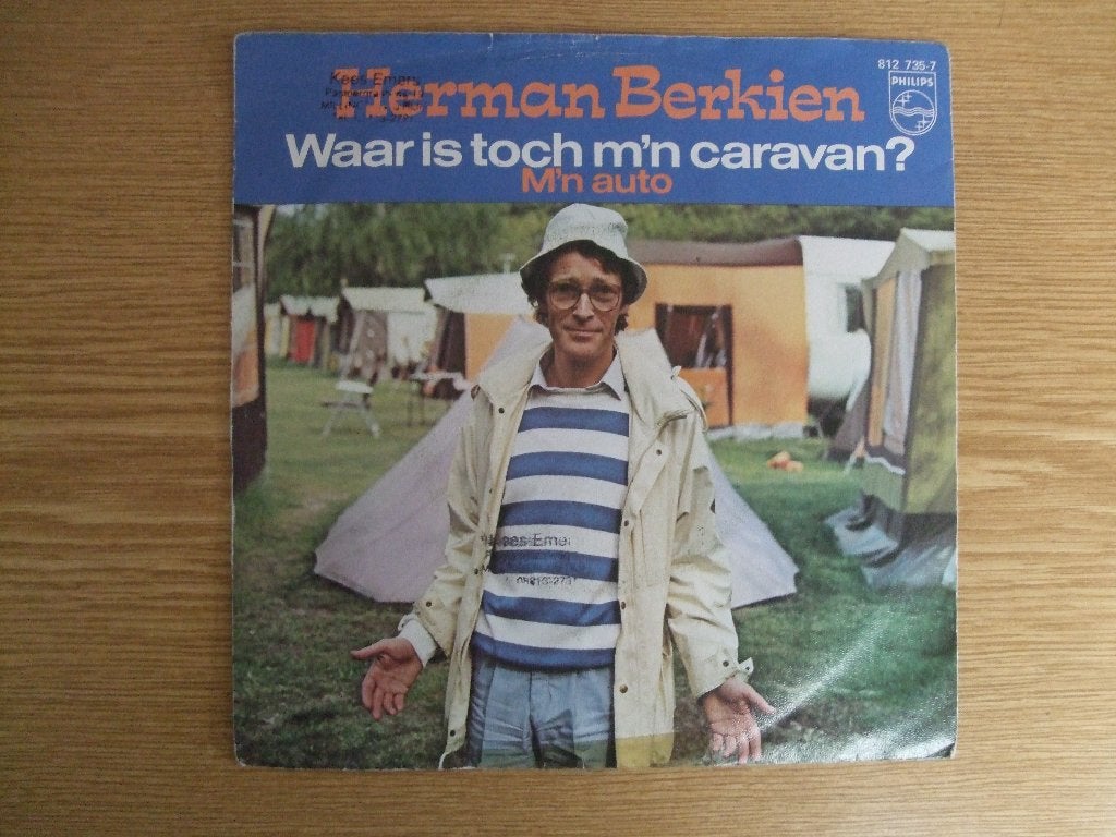 HERMAN BERKIEN     WAAR IS TOCH M'N CARAVAN? / M'N AUTO, 7 inch, Ophalen of Verzenden, Zo goed als nieuw, Nederlandstalig